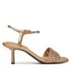 Сандали Tommy Hilfiger Metallic Lthr Kitten Sandal FW0FW08611 Златист цвят на ниска цена