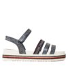 Сандали Tommy Hilfiger Platform Velcro Sandal T3A2-32763-0568 S Тъмносин цвят на ниска цена