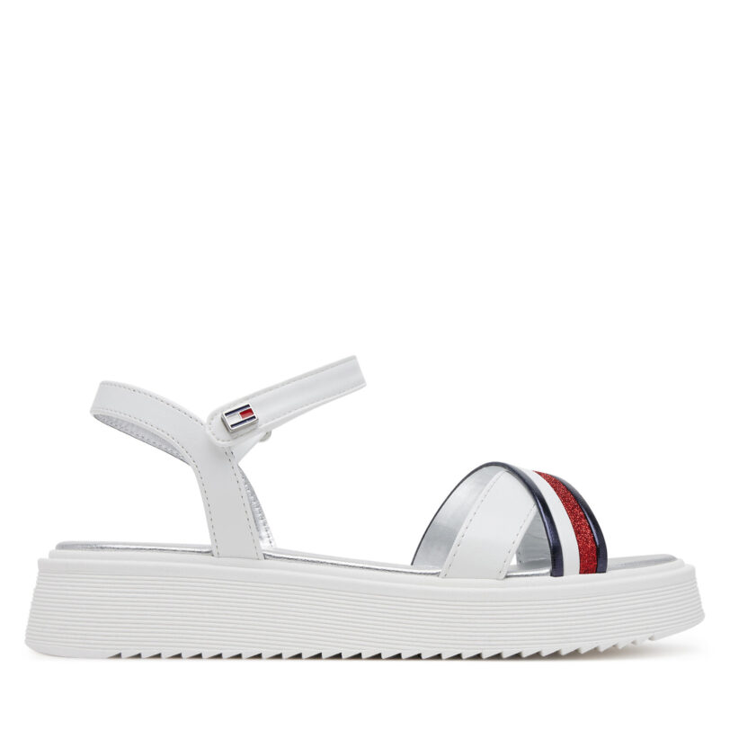 Сандали Tommy Hilfiger Sandal T4A2-33799-0273 S Бял цвят на ниска цена