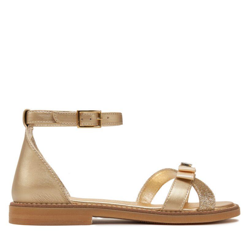 Сандали Tommy Hilfiger Sandal T4A2-33943-0572 S Златист цвят на ниска цена