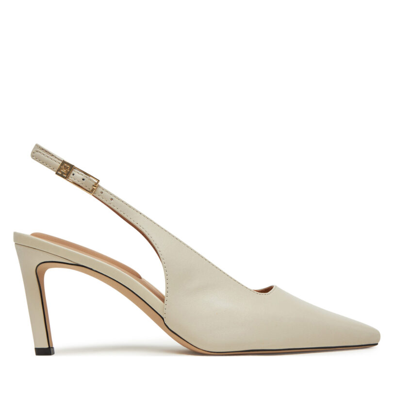 Сандали Tommy Hilfiger Squared Toe FW0FW08636 Бежов цвят на ниска цена