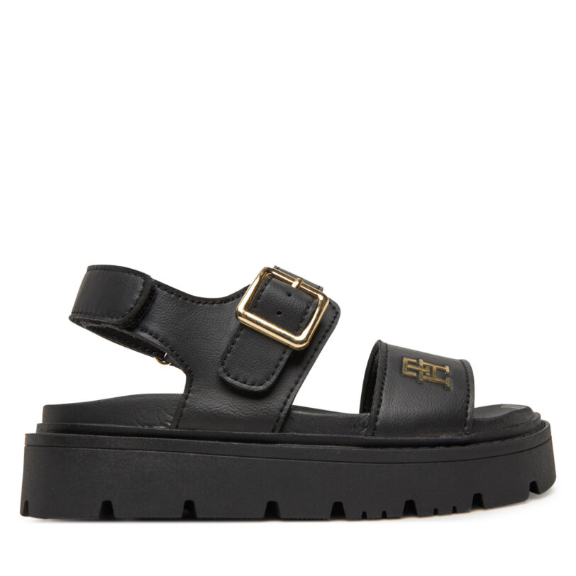 Сандали Tommy Hilfiger T3A2-33785-0326 M Черен цвят на ниска цена