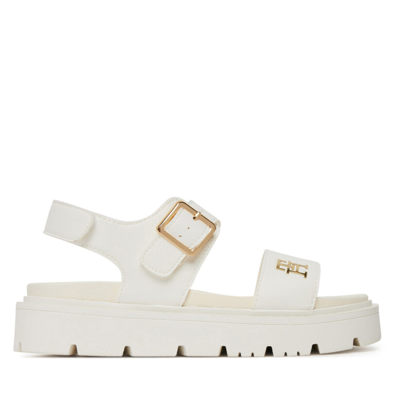 Сандали Tommy Hilfiger T3A2-33785-0326 S Екрю цвят на ниска цена