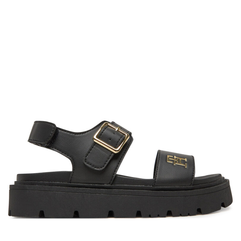 Сандали Tommy Hilfiger T3A2-33785-0326 S Черен цвят на ниска цена