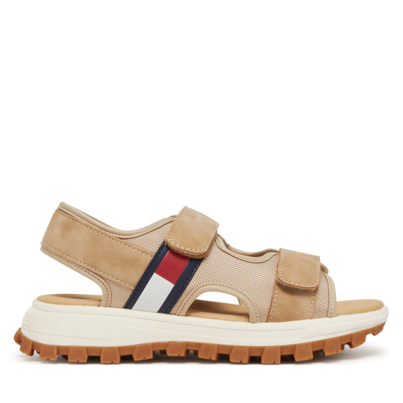 Сандали Tommy Hilfiger T3B2-33901-1692500 S Бежов цвят на ниска цена