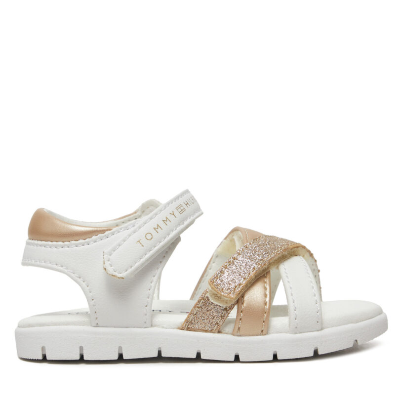 Сандали Tommy Hilfiger Velcro Sandal T1A2-33770-0273 M Бял цвят на ниска цена