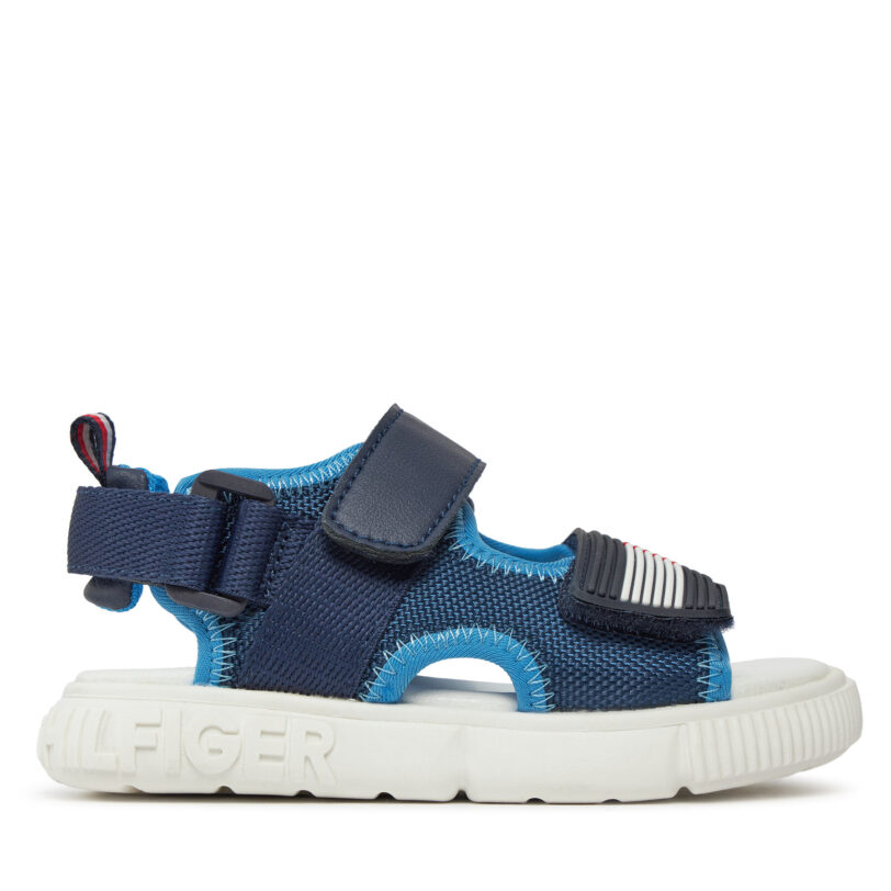 Сандали Tommy Hilfiger Velcro T1B2-33420-1591 S Тъмносин цвят на ниска цена