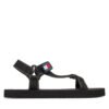Сандали Tommy Jeans Tjm Casual Sandal EM0EM01563 Черен цвят на ниска цена