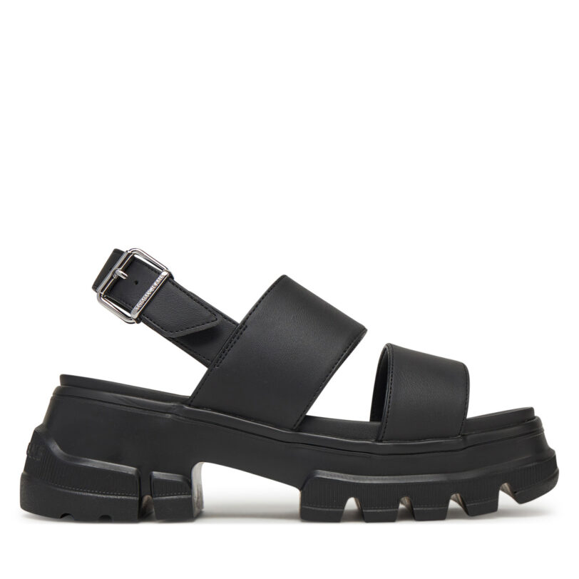 Сандали Tommy Jeans Tjw Chunky City Sandal EN0EN02750 Черен цвят на ниска цена