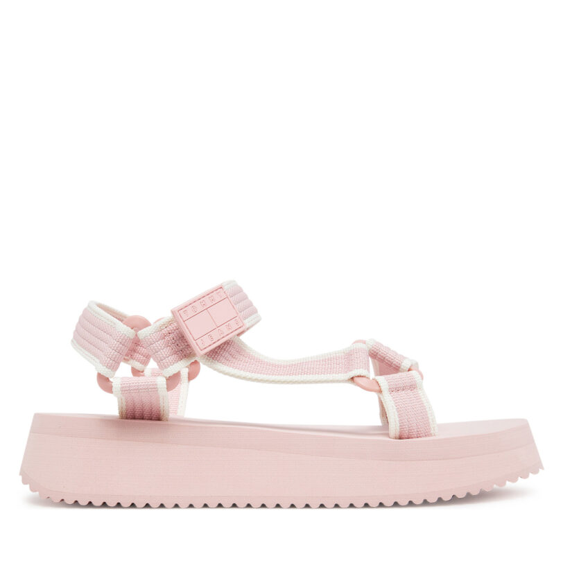 Сандали Tommy Jeans Tjw Eva Sandal EN0EN02747 Розов цвят на ниска цена