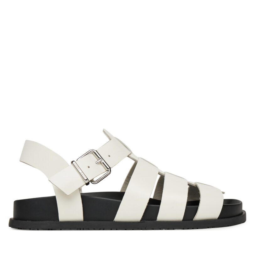 Сандали Tommy Jeans Tjw Fisherman Patent Sandal EN0EN02874 Бял цвят на ниска цена