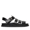Сандали Tommy Jeans Tjw Fisherman Patent Sandal EN0EN02874 Черен цвят на ниска цена