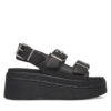 Сандали Tommy Jeans Tjw Wedge Sandal EN0EN02774 Черен цвят на ниска цена