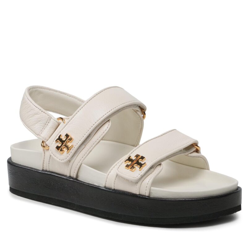 Сандали Tory Burch Kira Sport Sandal Calf Leather 144328 Екрю цвят на ниска цена