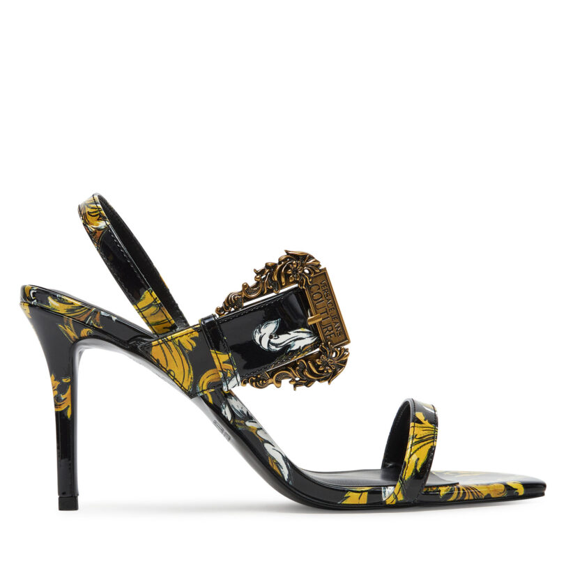 Сандали Versace Jeans Couture 78VA3S71 Черен цвят на ниска цена