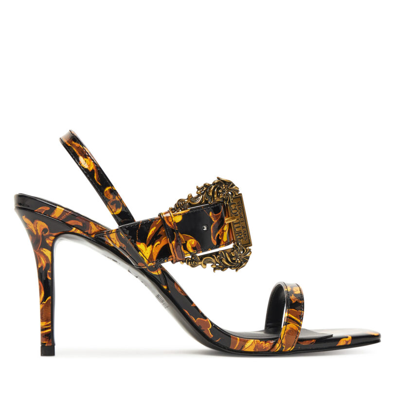 Сандали Versace Jeans Couture 79VA3S71 Черен цвят на ниска цена