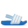 Сандали adidas adilette Estrap JR5327 Светлосиньо цвят на ниска цена