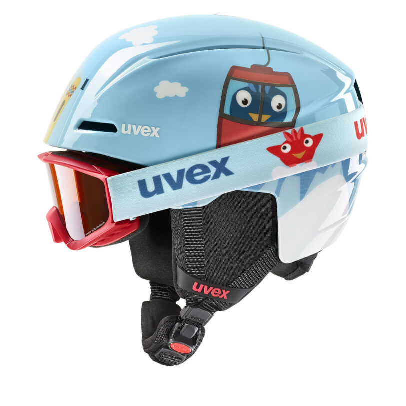 Скиорска каска Uvex Viti Set 56/S/317/10/01 Син цвят на ниска цена