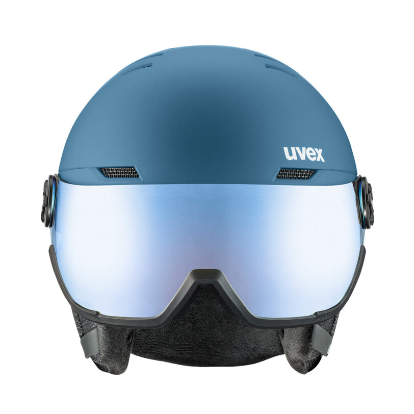 Скиорска каска Uvex Wanted Visor 56/6/262/00/05 Син цвят на ниска цена
