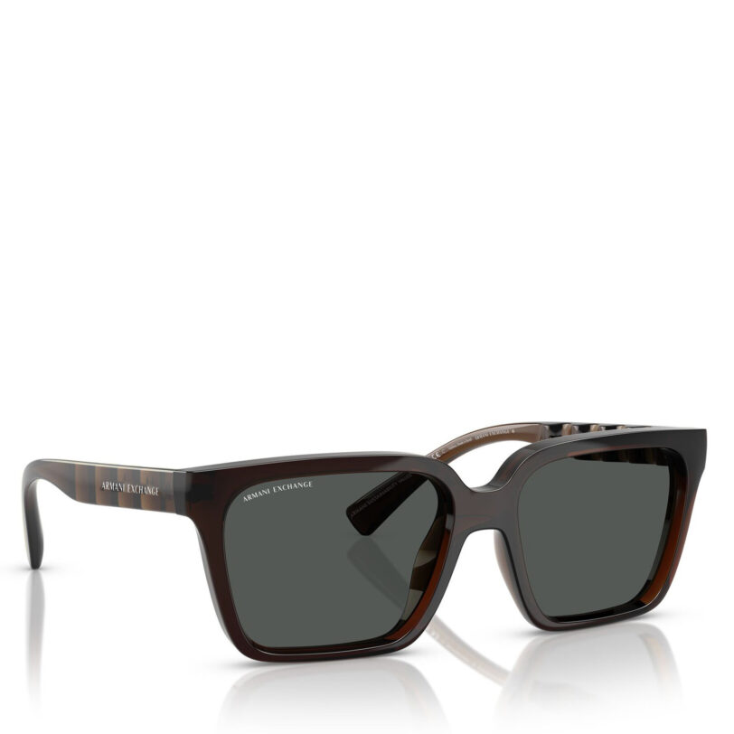 Слънчеви очила Armani Exchange 0AX4147S 56 835773 Кафяв цвят на ниска цена