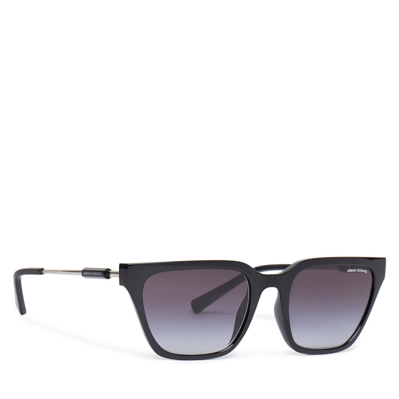 Слънчеви очила Armani Exchange 0AX4158S 81588G Черен цвят на ниска цена