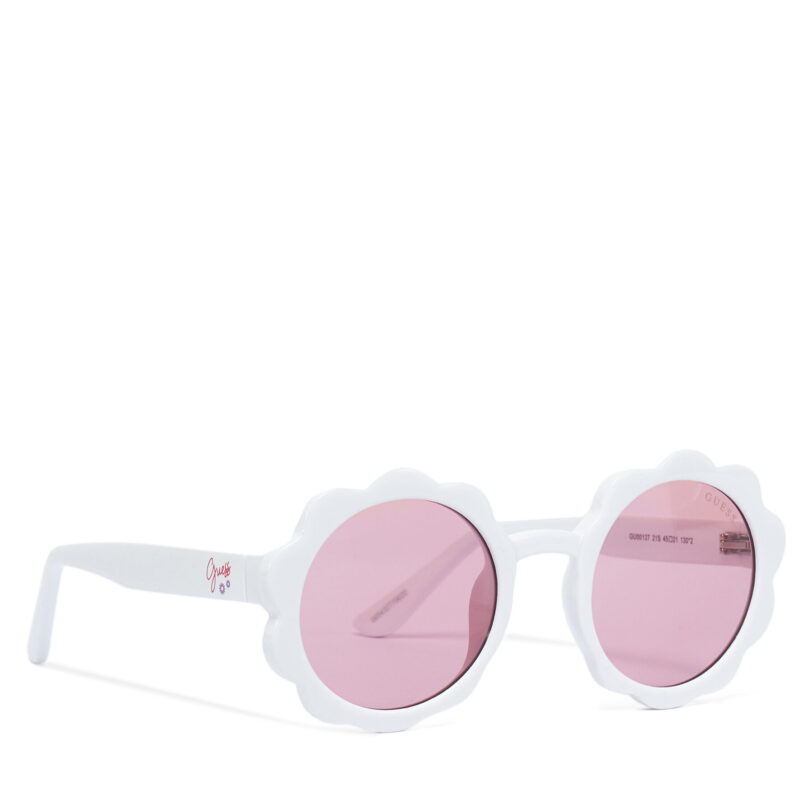 Слънчеви очила Guess GU00127 Бял цвят на ниска цена