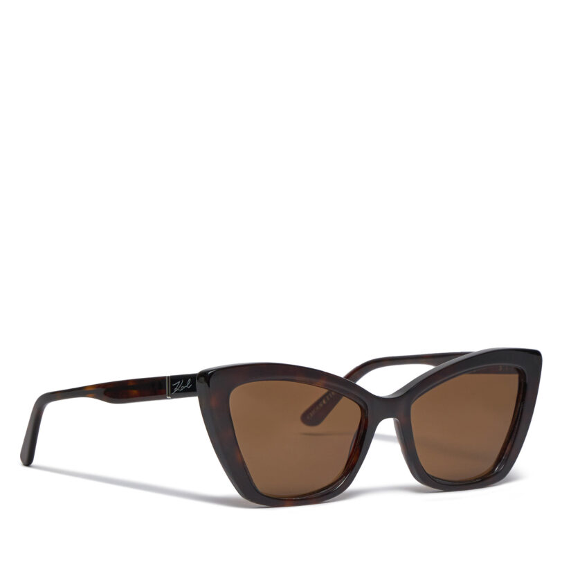 Слънчеви очила KARL LAGERFELD KL6105S Кафяв цвят на ниска цена