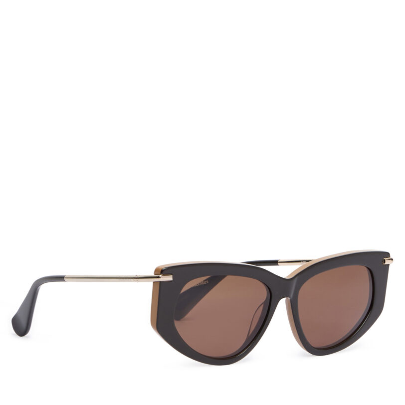 Слънчеви очила Max Mara MM0100 50E Кафяв цвят на ниска цена