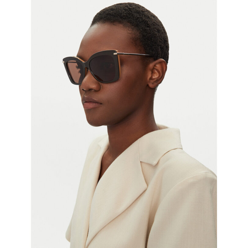 Слънчеви очила Max Mara MM0101 50E Кафяв цвят на ниска цена
