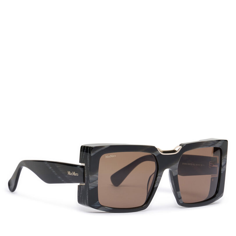 Слънчеви очила Max Mara MM0124 63J Черен цвят на ниска цена