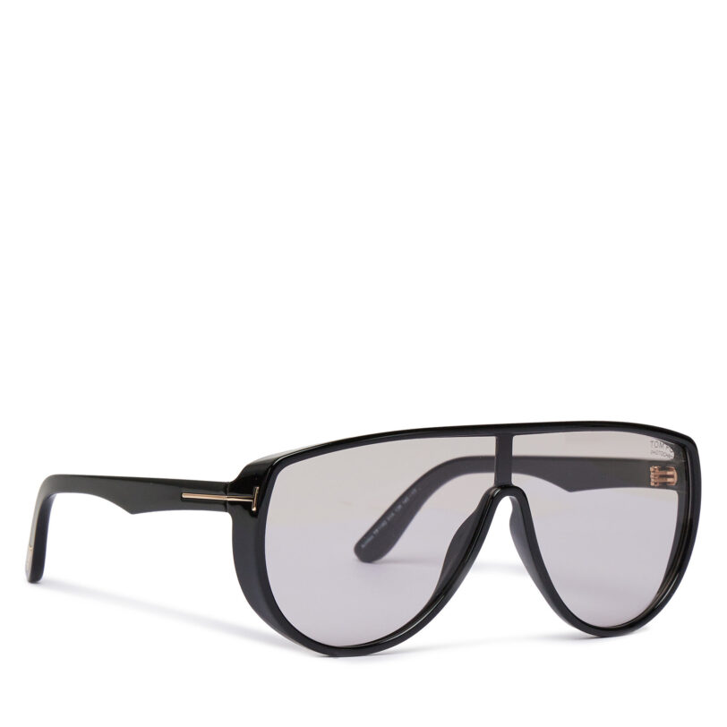 Слънчеви очила Tom Ford Achilles FT1182 01A Черен цвят на ниска цена