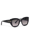 Слънчеви очила Tom Ford Satzman FT1192 01B Черен цвят на ниска цена