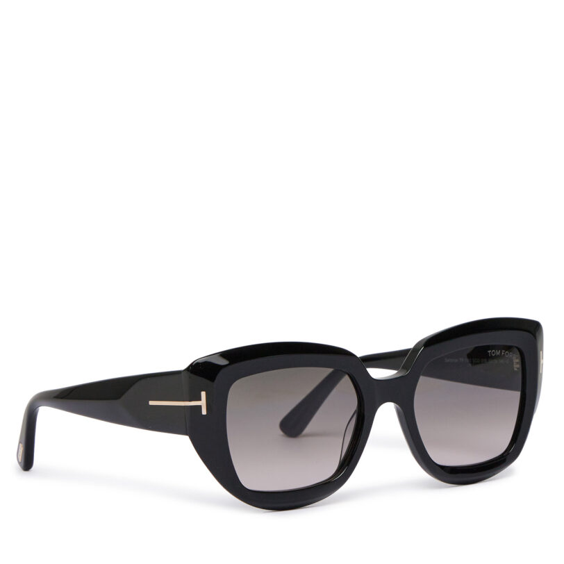 Слънчеви очила Tom Ford Satzman FT1192 01B Черен цвят на ниска цена