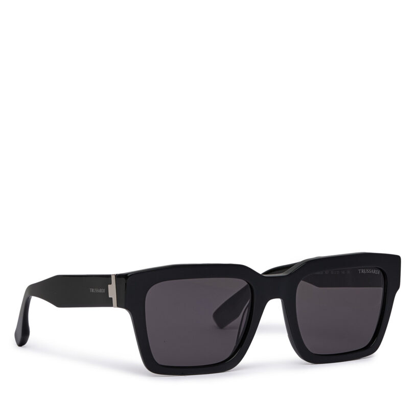 Слънчеви очила Trussardi TSM9028 Черен цвят на ниска цена
