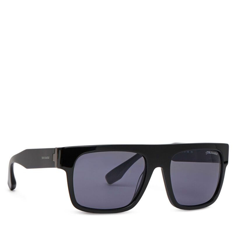 Слънчеви очила Trussardi TSM9061 Черен цвят на ниска цена