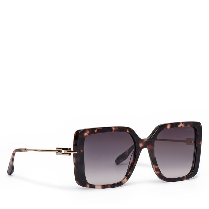 Слънчеви очила Trussardi TSW9057 Кафяв цвят на ниска цена