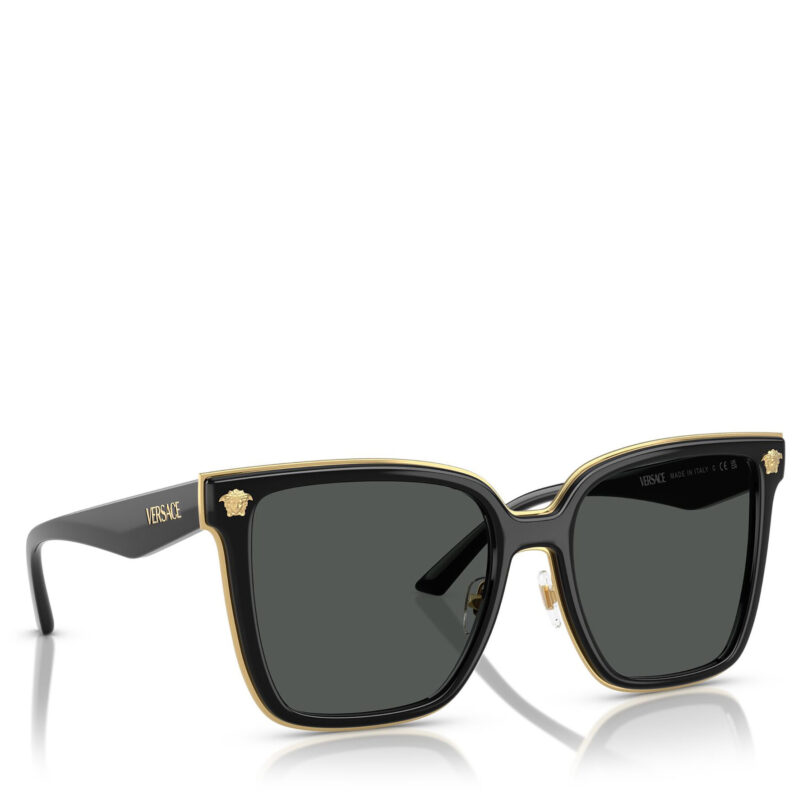 Слънчеви очила Versace 0VE2278D GB1/8758 Черен цвят на ниска цена