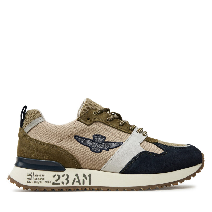Сникърси Aeronautica Militare 241SC265CT3298 Каки цвят на ниска цена
