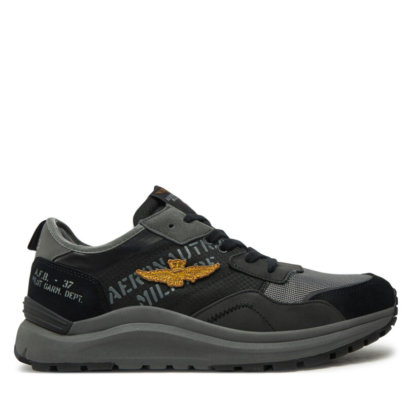 Сникърси Aeronautica Militare 242SC286CT3377 Черен цвят на ниска цена