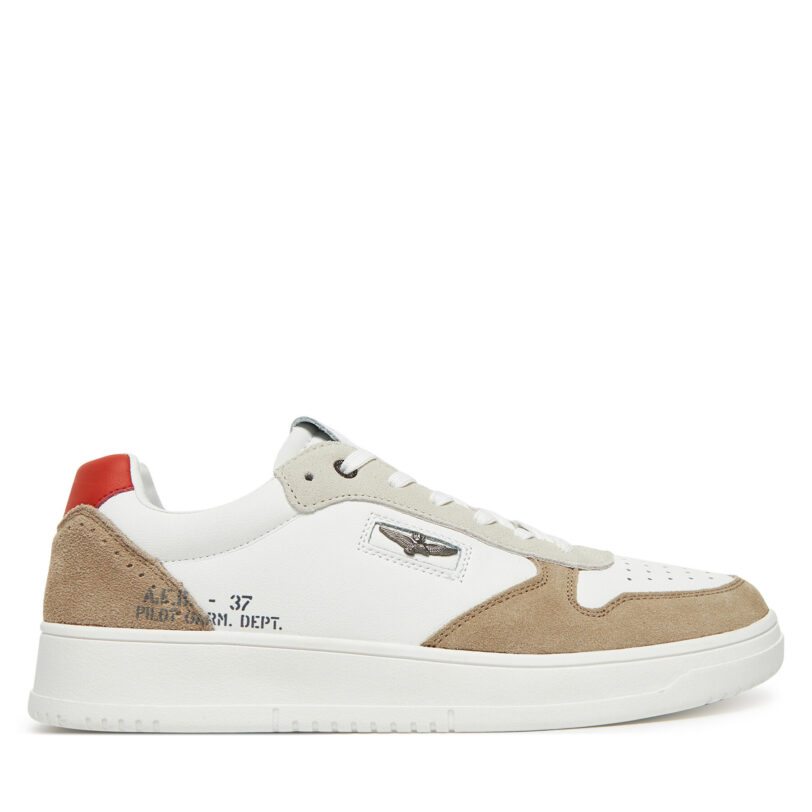 Сникърси Aeronautica Militare 251SC235PL244 Бял цвят на ниска цена
