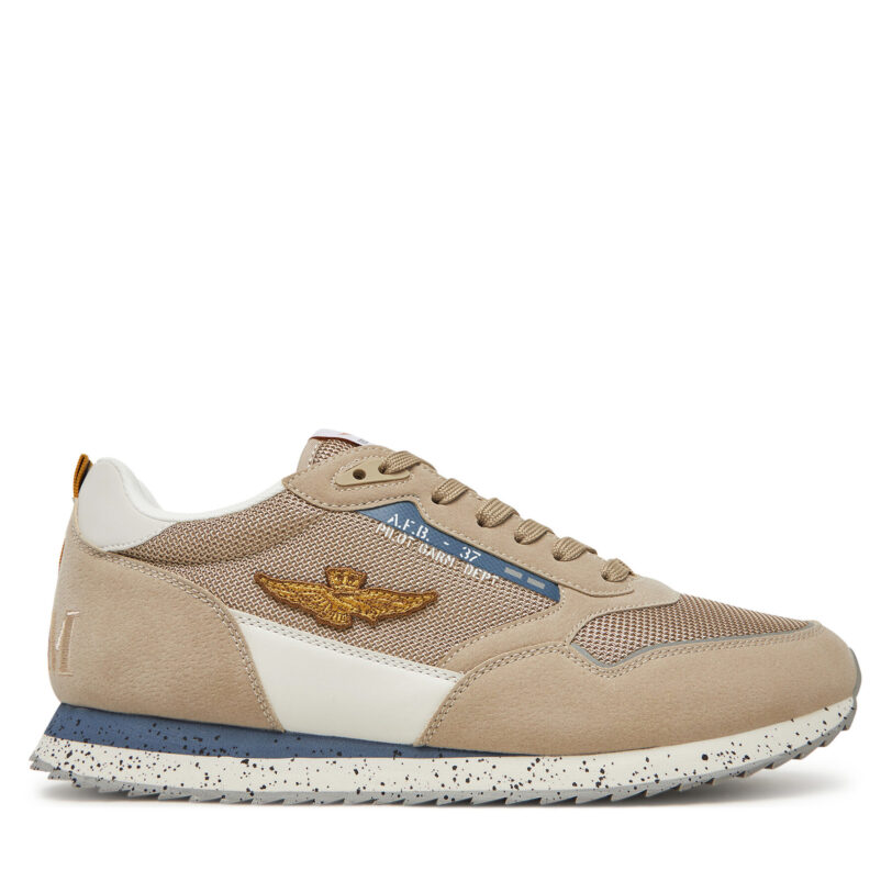 Сникърси Aeronautica Militare 251SC288CT3545 Бежов цвят на ниска цена