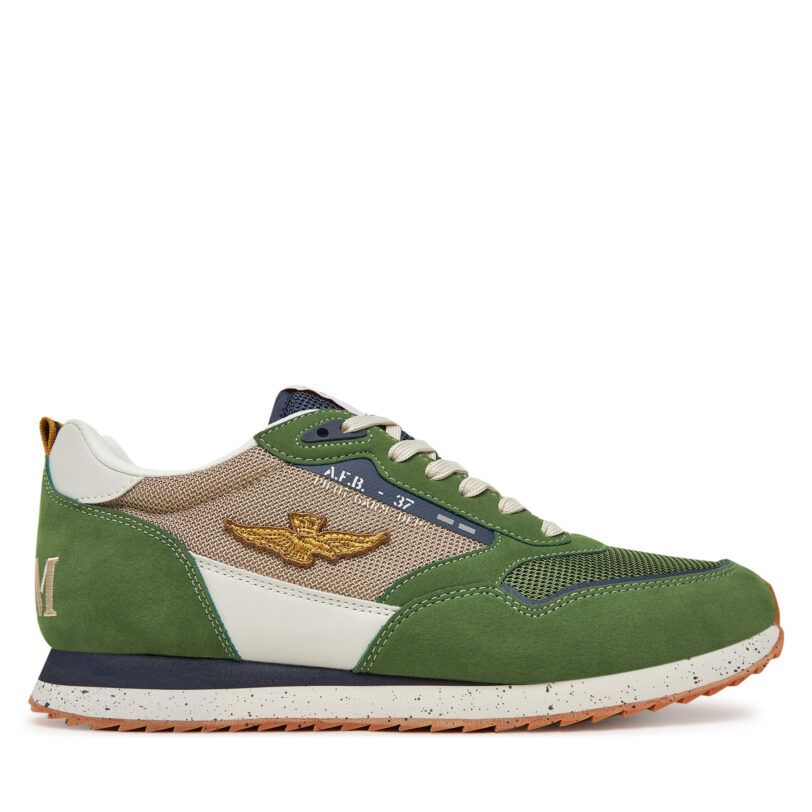 Сникърси Aeronautica Militare 251SC288CT3545 Каки цвят на ниска цена