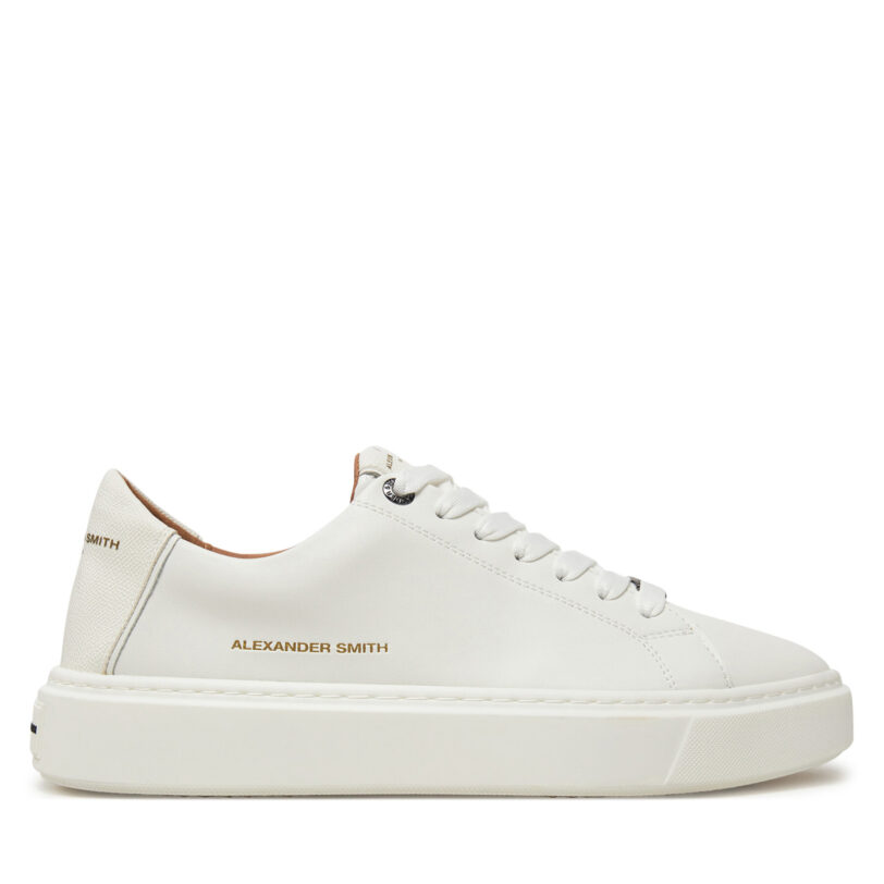 Сникърси Alexander Smith London Man 9064 Бял цвят на ниска цена