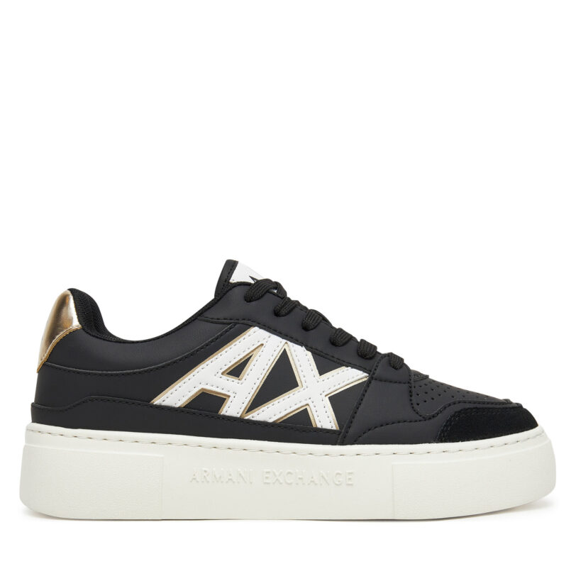 Сникърси Armani Exchange XDX147 XV830 T780 Черен цвят на ниска цена