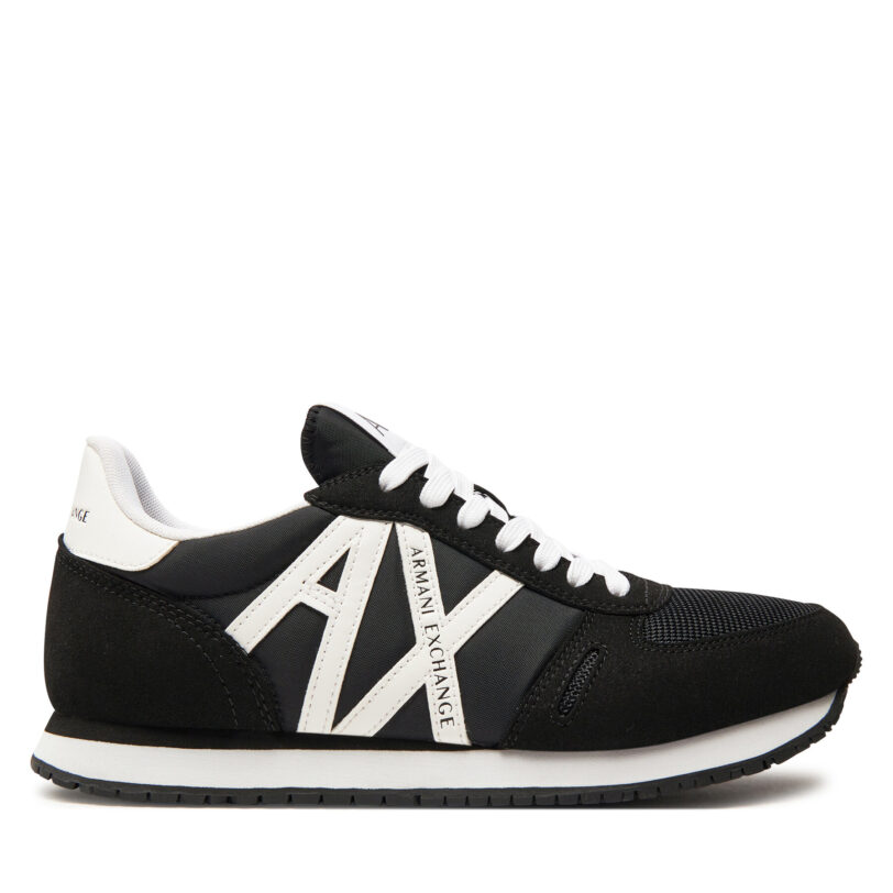 Сникърси Armani Exchange XUX017 XCC68 K489 Черен цвят на ниска цена