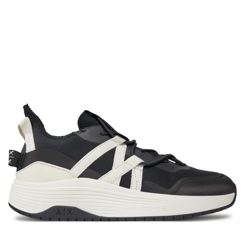 Сникърси Armani Exchange XUX187 XV774 00002 Черен цвят на ниска цена