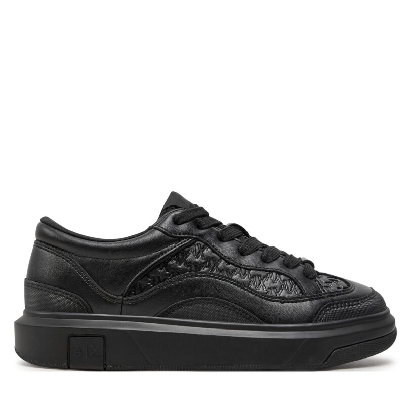 Сникърси Armani Exchange XUX193 XV908 K001 Черен цвят на ниска цена