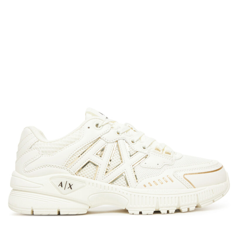 Сникърси Armani Exchange XW002153 AF19535 MZ128 Екрю цвят на ниска цена