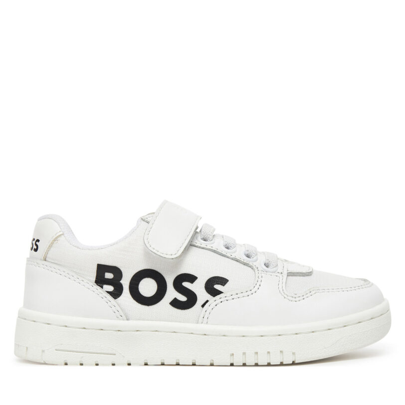 Сникърси BOSS J51644 E Бял цвят на ниска цена