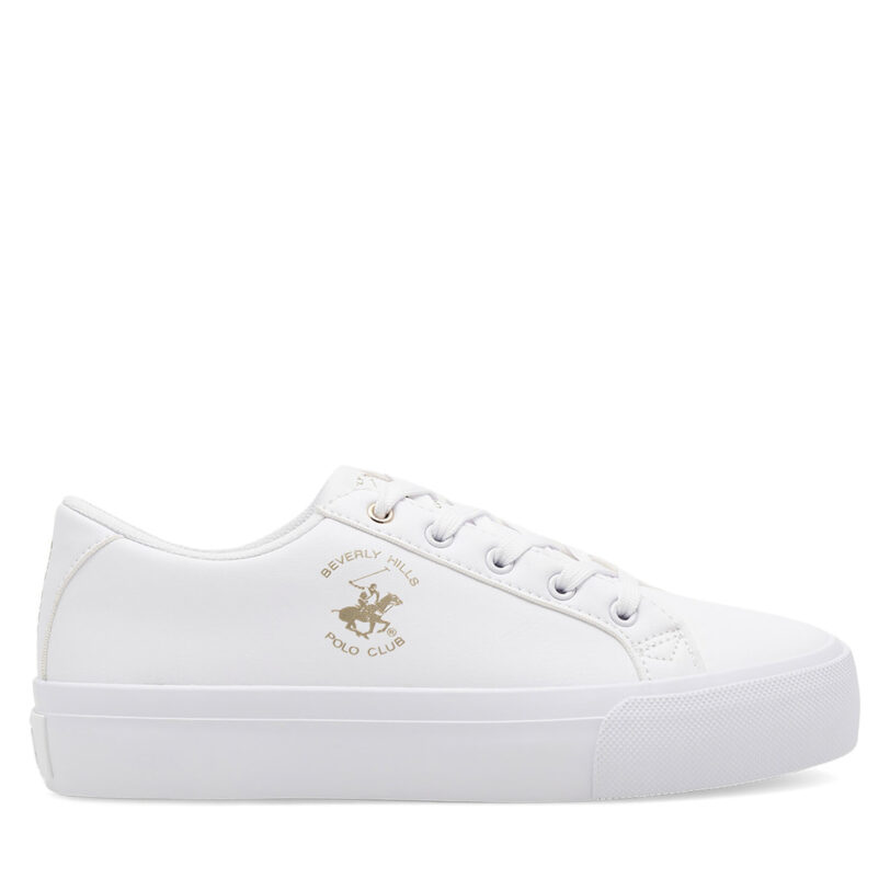 Сникърси Beverly Hills Polo Club BHPC040W Бял цвят на ниска цена